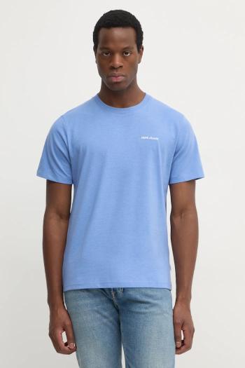 Tričko Pepe Jeans DAMIAN TEE pánske, fialová farba, jednofarebné, PM509726