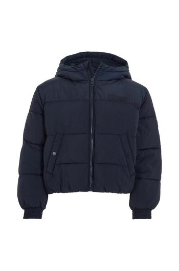 Detská bunda Tommy Hilfiger tmavomodrá farba
