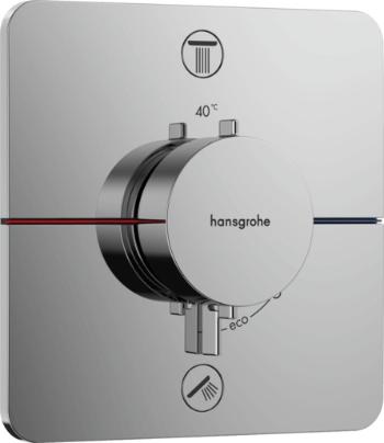 Sprchová a vaňová batéria Hansgrohe ShowerSelect Comfort Q bez podomietkového telesa chróm 15586000
