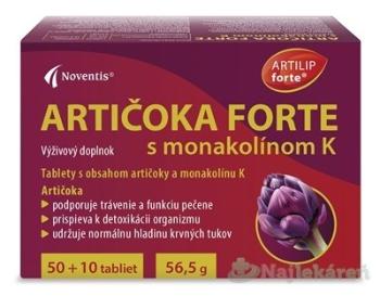 Noventis ARTIČOKA FORTE s monakolínom K 60 tabliet