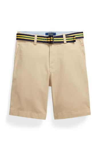 Detské bavlnené šortky Polo Ralph Lauren béžová farba, 323863960005
