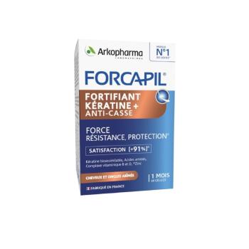 Forcapil FORCAPIL FORTIFIANT KERATÍN - sila, odolnosť a ochrana pre vlasy a nechty 60 kapsúl