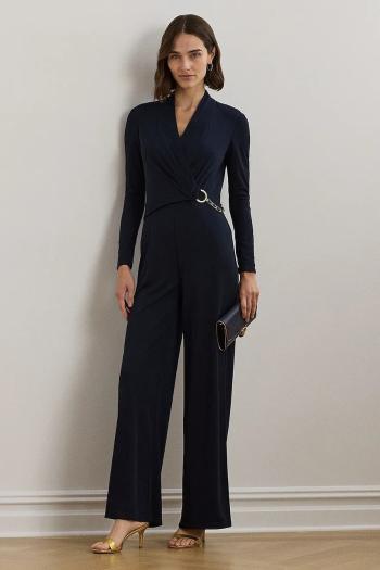 Overal Lauren Ralph Lauren tmavomodrá farba, v výstrih, 200957619