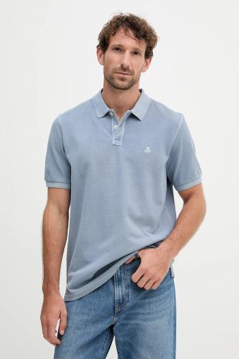 Bavlnené polo tričko Marc O'Polo modrá farba, jednofarebné, 526226653000