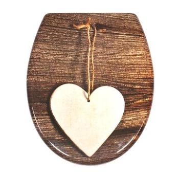 WC sedadlo SCHÜTTE WOOD HEART | Duraplast, Soft Close (4008431823775)