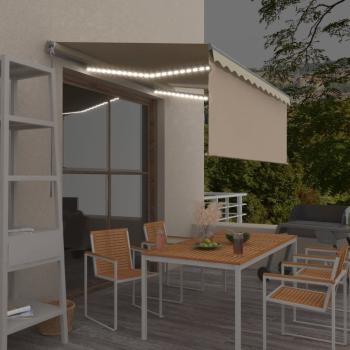 Ručne zaťahovacia markíza s roletou a LED 350x250 cm Dekorhome