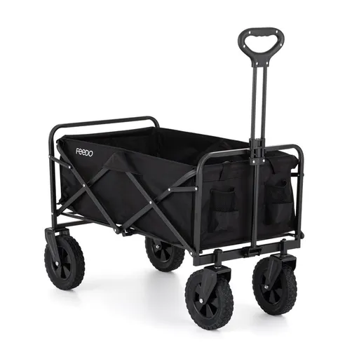 FEEDO Skladací prepravný vozík Donkey Black