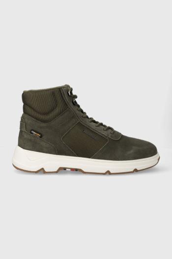 Tenisky Tommy Hilfiger CORE W MIX CORDURA HYBRID BOOT zelená farba, FM0FM04807