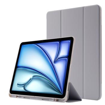 LEATHER Zaklápací kryt pre Apple iPad Air 11 2025 / Air 11 2024 šedý