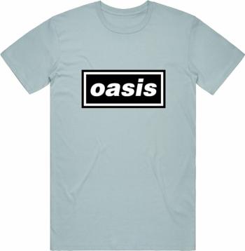 Oasis Tričko Decca Logo Unisex Light Blue 2XL