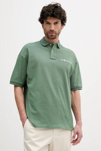 Bavlnené polo tričko Polo Ralph Lauren zelená farba, jednofarebné, 710972615