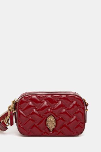 Kožená kabelka Kurt Geiger London KENSINGTON bordová farba, 9078950319