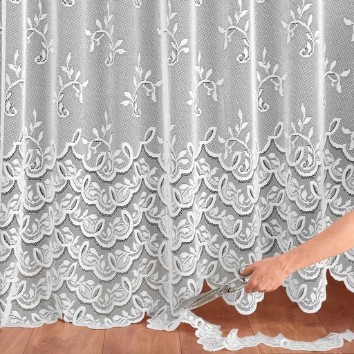 Upraviteľná záclona z čipky