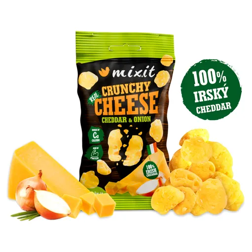 MIXIT Chrumkavý syr do vrecka írsky cheddar a cibuľa 20 g