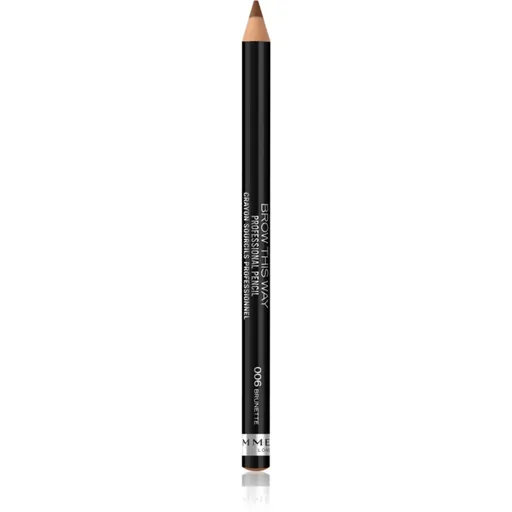 Rimmel Brow This Way ceruzka na obočie s kefkou odtieň 006 Brunette 1,4 g