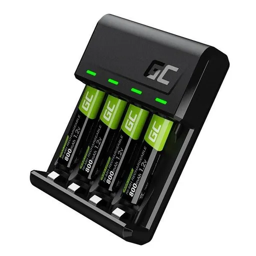 Green Cell GC VitalCharger set a 4x dobíjacie batérie AAA HR03 800mAh
