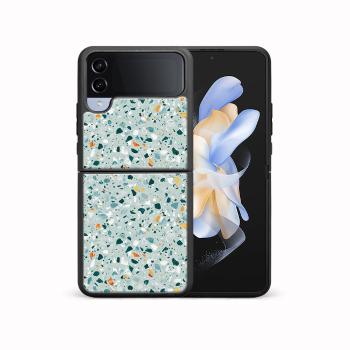 MY ART Ochranný kryt pre Samsung Galaxy Z Flip4 5G BLUE TERRAZZO (164)