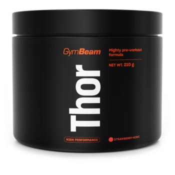 GYMBEAM Thor predtréningový stimulant jahoda kivi 210 g