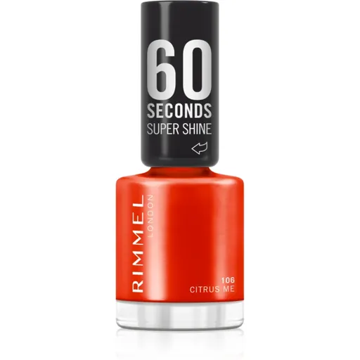 Rimmel 60 Seconds Super Shine lak na nechty odtieň 106 Citrus Me 8 ml
