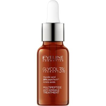 Eveline Cosmetics Glycol Therapy pleťové sérum redukujúce prejavy starnutia s peptidmi 18 ml