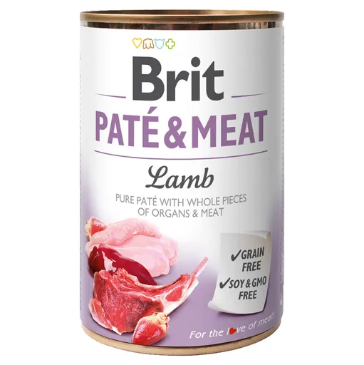 Brit PATÉ & MEAT Lamb konzerva pre psov 400 g