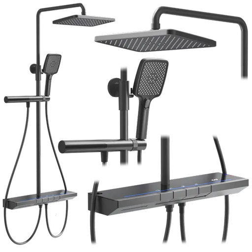 REA REA - Sprchový set s termostatom Pedro Titanium REA-P0896