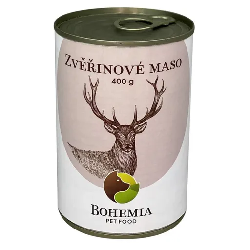 BOHEMIA PET FOOD Konzerva zverinové mäso vo vlastnej šťave pre psov 400 g