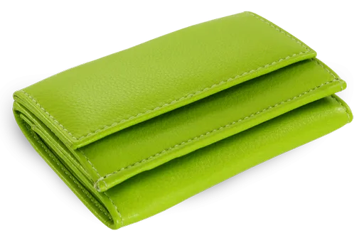 Zelená dámska kožená mini peňaženka 511-4392A-51