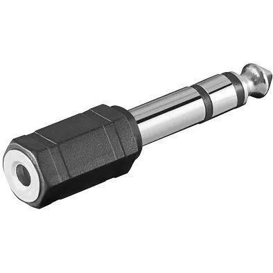 PremiumCord adaptér 6, 3mm Stereo plug - 3, 5mm Stereo jack (M/F)