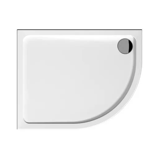 Jika Tigo sprchová vanička štvrťkruhová 100x80 cm liaty mramor H2102100000001