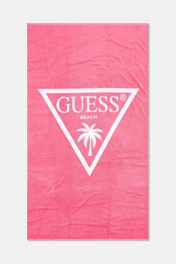 Bavlnený uterák Guess ružová farba, E5GZ14 SG00P