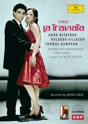 Anna Netrebko, Verdi / Anna Netrebko, Rolando Villazón, Thomas Hampson, Wiener Philharmoniker, Carlo Rizzi, Willy Decker, Brian Large - La Traviata, DVD