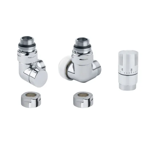 Termostatická sada ISAN uhlová ľavá biela O39BUCL101