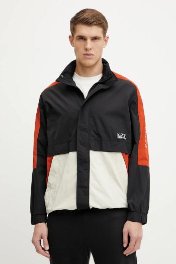Bunda EA7 Emporio Armani čierna farba, prechodná, AF13190.7M000148