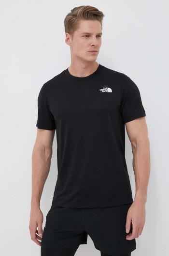 Športové tričko The North Face Lightbright čierna farba, vzorované