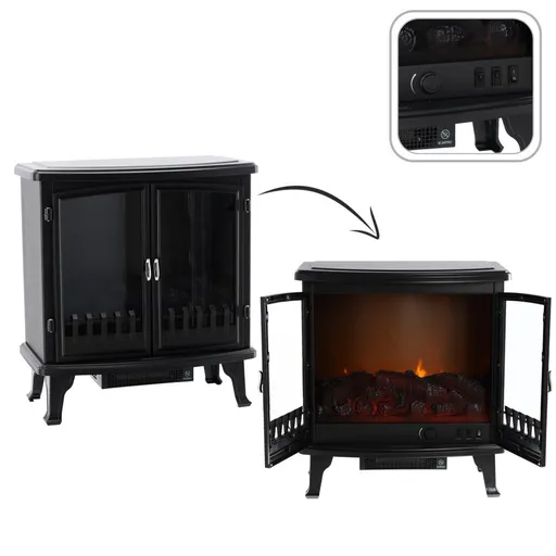 Elektrický krb - imitácia plameňa 63,5 x 35 x 70 cm, 900/1800W