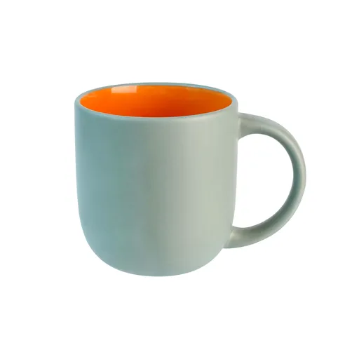 TORO HRNČEK 435ML ZELENÁ/ORANŽOVÁ KERAMIKA