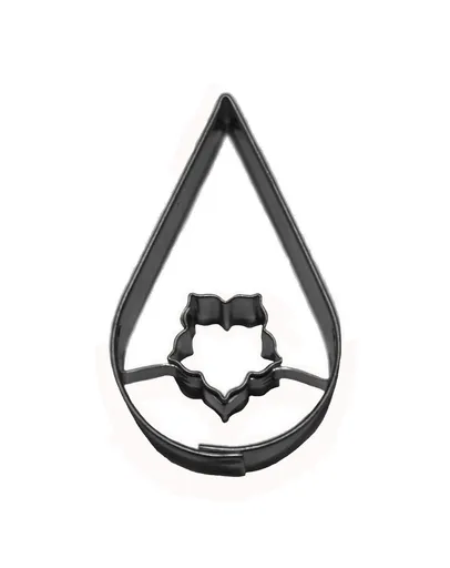 SMOLÍK COOKIE - Vykrajovačka kvapka / ľalia pocínovaná, 5,5cm