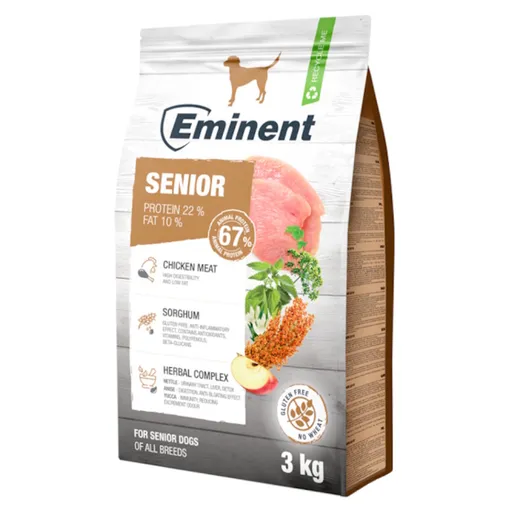 EMINENT Senior/Light 19/8 granuly pre staršie psy a psy s nadváhou, Hmotnosť balenia: 15 kg