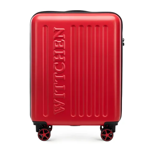 Kabínový kufor ABS s reliéfnym logom červená 56-3A-501-35