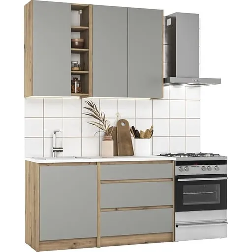 Kuchynská linka Naturel Zlata 1,4 m KSETZLATA