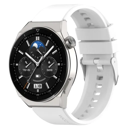 RUBBER Remienok Huawei Watch GT 3 Pro 46mm biely