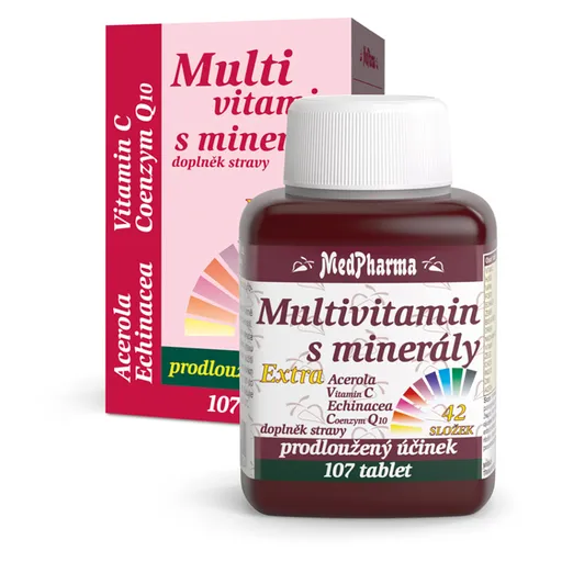 MEDPHARMA Multivitamín s minerálmi extra 107 tabliet