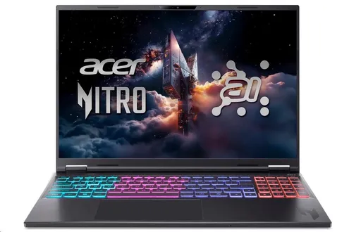 ACER NTB Nitro 16S AI (AN16S-61-R5Z8), AI 9365, 16" 2560x1600, 32GB, 1TB SSD, RTX 5060, W11 Home, Obsidian Black