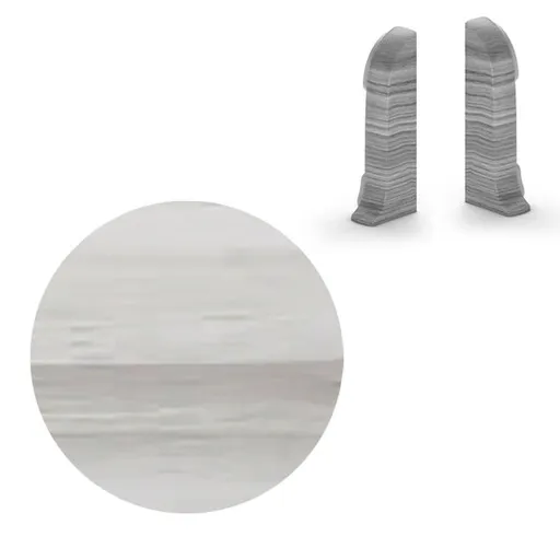 Koncovka k soklu Naturel Macquarie , PVC dĺžka 0,5 cm, výška hrany 56 mm, NATNGTKH2