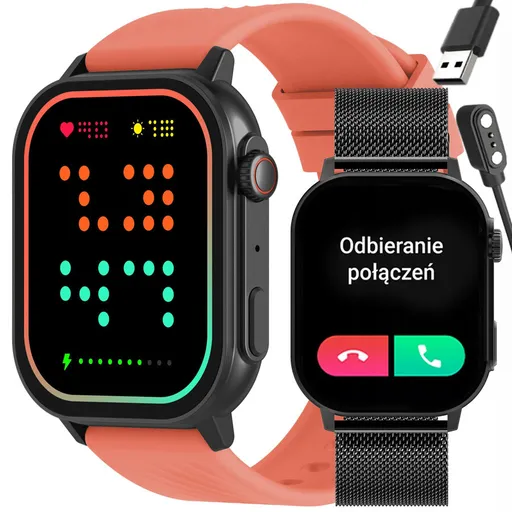 INTELIGENTNÉ HODINKY UNISEX GRAVITY GT15-3 - BLUETOOTH KONVERZÁCIE, PRÍDAVNÝ REMIENOK (sg029c)