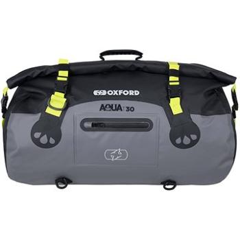 OXFORD Vodotesný vak Aqua T-30 Roll Bag  (čierny/sivý/žltý fluo objem 30 l) (M006-296)