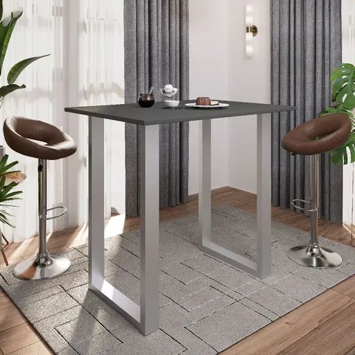 Barový stůl VCM „Xona 110x80“, antracit