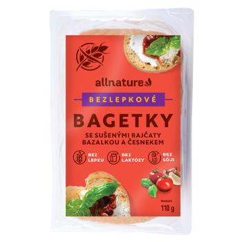 ALLNATURE Bezlepkové bagetky so sušenými paradajkami, bazalkou a cesnakom 110 g