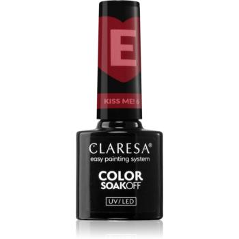 Claresa SoakOff UV/LED Color Kiss Me gélový lak na nechty odtieň 6 5 g